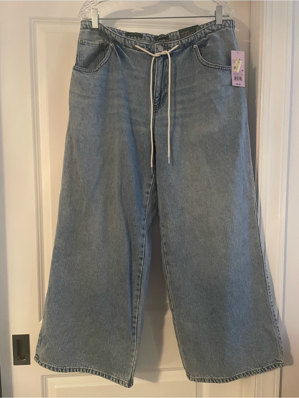 wild fable Light Blue Rigid Denim Wide-Leg Jeans